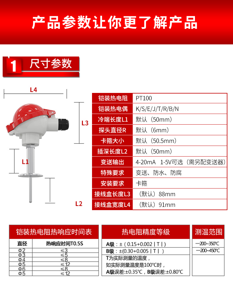 溫度傳感器pt100